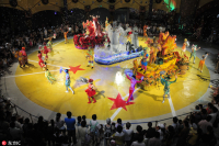 2009年7月18日，深圳华侨城景区魔幻城堡里正在表演《魔幻嘉年华》。.jpg